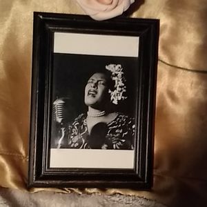Black and white photo Billie Holiday